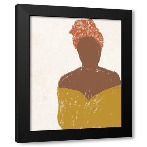 Ethnic Beauty II Black Modern Wood Framed Art Print by Navas, Emily