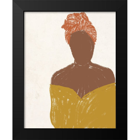 Ethnic Beauty II Black Modern Wood Framed Art Print by Navas, Emily