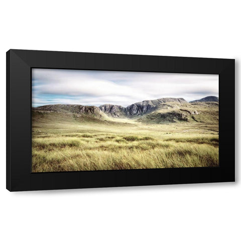 Irish Countryside Black Modern Wood Framed Art Print with Double Matting by Amos, Andy