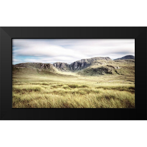 Irish Countryside Black Modern Wood Framed Art Print by Amos, Andy