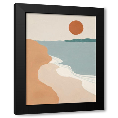 Mid Century Landscape I Black Modern Wood Framed Art Print by Pinto, Patricia