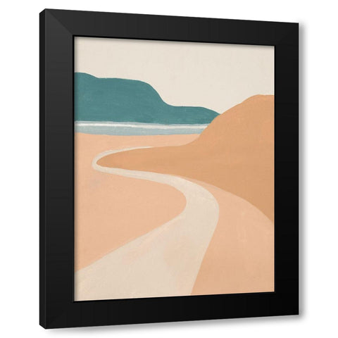 Mid Century Landscape II Black Modern Wood Framed Art Print by Pinto, Patricia