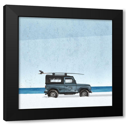 Surf Vehicle II Black Modern Wood Framed Art Print with Double Matting by Sheppard, Lucca