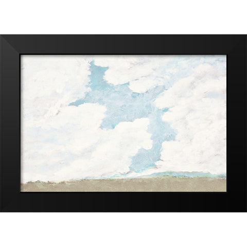 Spring Clouds II Black Modern Wood Framed Art Print by Pattinian, Merri