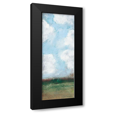 Spring Panel II Black Modern Wood Framed Art Print with Double Matting by Pattinian, Merri