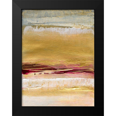 Golden Ruby Inspiration Black Modern Wood Framed Art Print by Loreth, Lanie