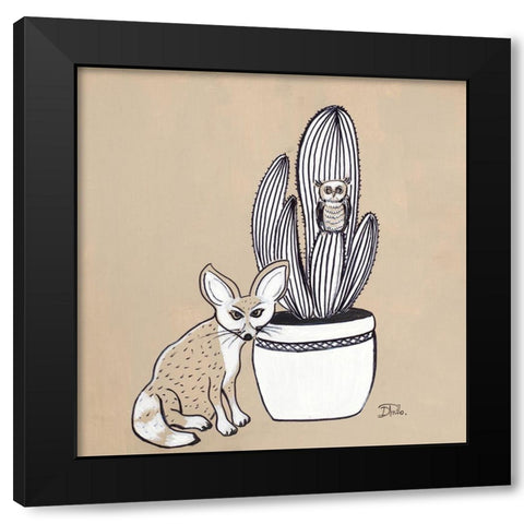 New Mexico Garden II Black Modern Wood Framed Art Print with Double Matting by Pinto, Patricia