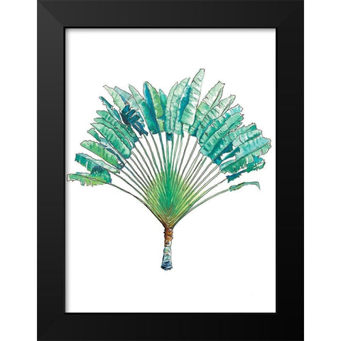 Travelers Palm Black Modern Wood Framed Art Print by Pinto, Patricia