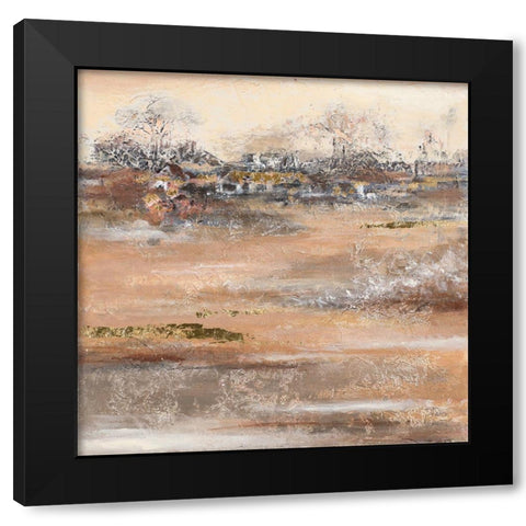 Approaching Home Black Modern Wood Framed Art Print with Double Matting by Pinto, Patricia