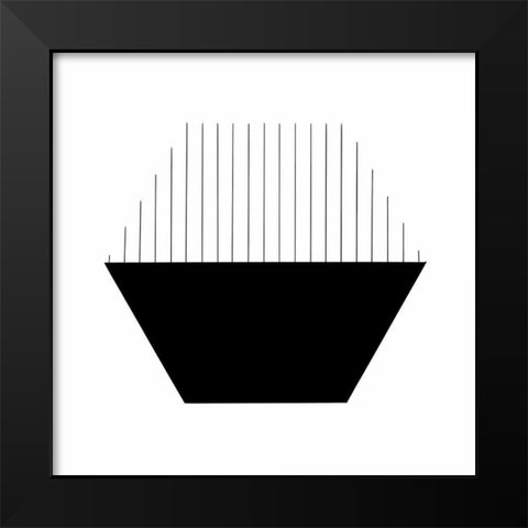 Mod Ship Black Modern Wood Framed Art Print by Navas, Emily