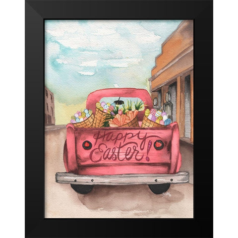 Easter Truck I Black Modern Wood Framed Art Print by Medley, Elizabeth