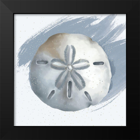 Sand Dollar Black Modern Wood Framed Art Print by Sheppard, Lucca