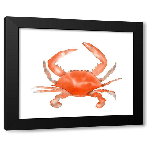 Crab Black Modern Wood Framed Art Print with Double Matting by Price, Lucille