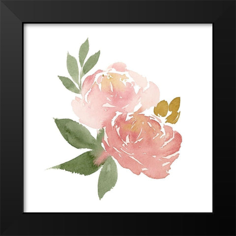Emma Rose I Black Modern Wood Framed Art Print by Price, Lucille