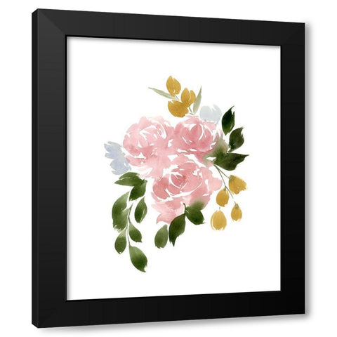 Amelias Garden I Black Modern Wood Framed Art Print by Price, Lucille