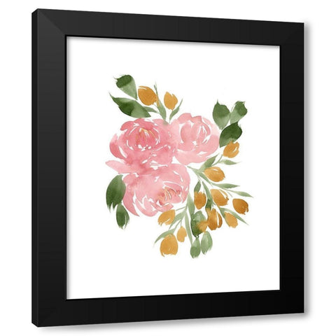 Amelias Garden II Black Modern Wood Framed Art Print by Price, Lucille
