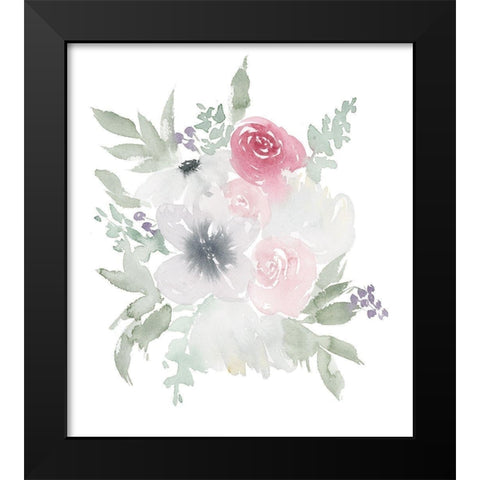 Fleur Bouquet Black Modern Wood Framed Art Print by Price, Lucille