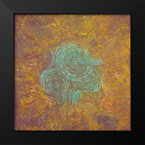 Drama Abstract Black Modern Wood Framed Art Print by Gonzalez, Roberto