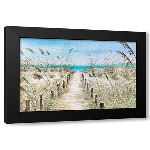 Path To The Shore Black Modern Wood Framed Art Print with Double Matting by Biscardi, Nicholas