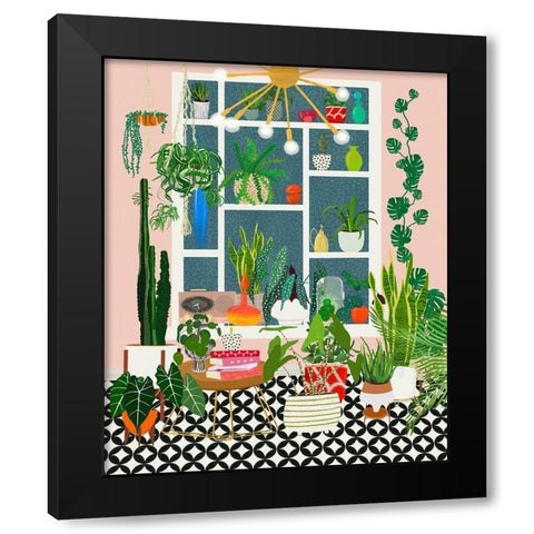 Plant Solarium Black Modern Wood Framed Art Print by Bucheli, Jen