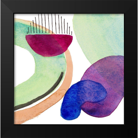 Natures Aura II Black Modern Wood Framed Art Print by Loreth, Lanie