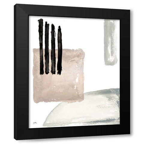 Another Place III Black Modern Wood Framed Art Print with Double Matting by Medley, Elizabeth