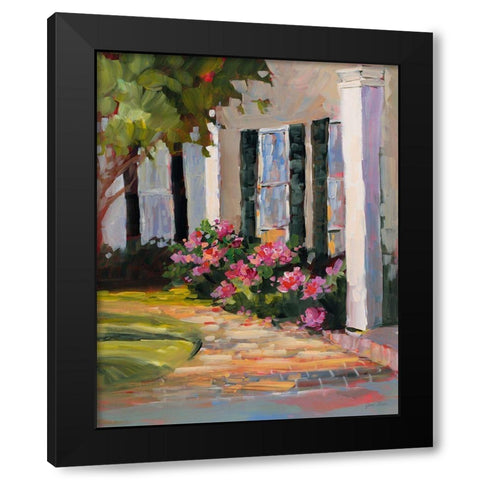 Garden Window Black Modern Wood Framed Art Print by Slivka, Jane