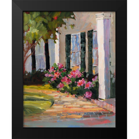 Garden Window Black Modern Wood Framed Art Print by Slivka, Jane