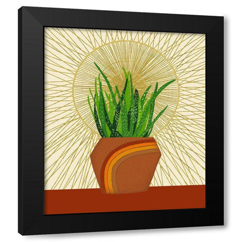 Snake Plant Black Modern Wood Framed Art Print by Bucheli, Jen