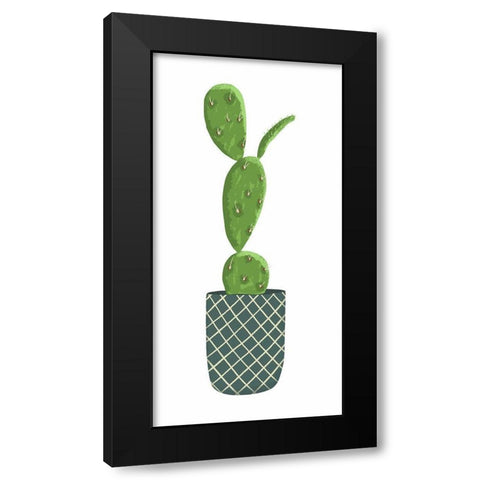 Modern Cacti Pot II Black Modern Wood Framed Art Print by Bucheli, Jen