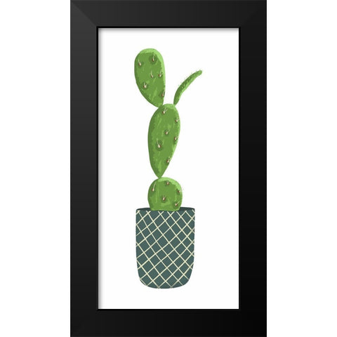 Modern Cacti Pot II Black Modern Wood Framed Art Print by Bucheli, Jen
