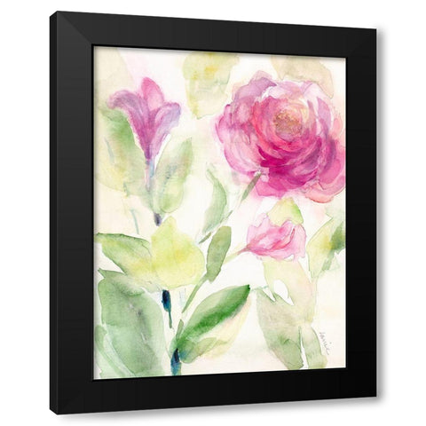 Hello Spring I Black Modern Wood Framed Art Print with Double Matting by Loreth, Lanie