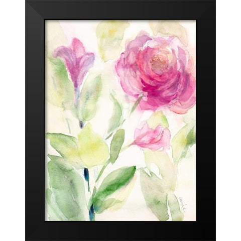 Hello Spring I Black Modern Wood Framed Art Print by Loreth, Lanie