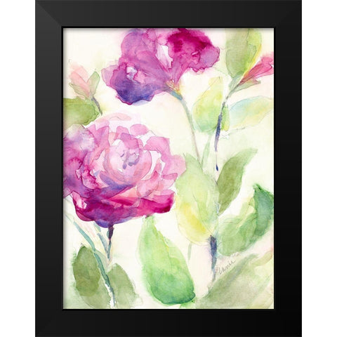 Hello Spring II Black Modern Wood Framed Art Print by Loreth, Lanie