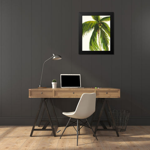 Resting Palm I Black Modern Wood Framed Art Print by Meneely, Dan