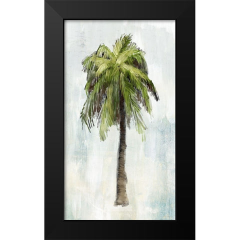 Single Palm Tree II Black Modern Wood Framed Art Print by Meneely, Dan