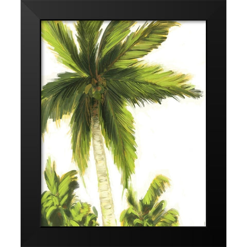 Resting Palm II Black Modern Wood Framed Art Print by Meneely, Dan
