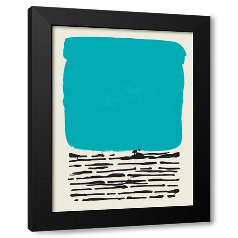 Certain Rhythm II Black Modern Wood Framed Art Print with Double Matting by Sheppard, Lucca