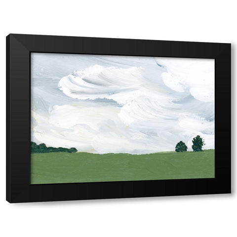 Outside The Farm Black Modern Wood Framed Art Print with Double Matting by Price, Lucille