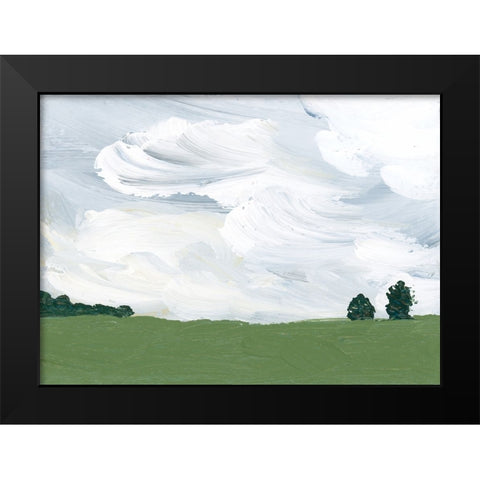 Outside The Farm Black Modern Wood Framed Art Print by Price, Lucille