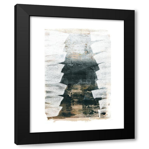 Steep Stairs Black Modern Wood Framed Art Print by Meneely, Dan