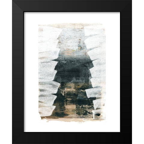 Steep Stairs Black Modern Wood Framed Art Print by Meneely, Dan