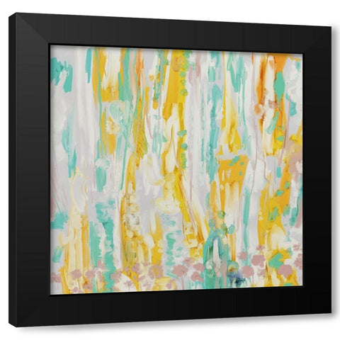 Yellow Sunday Black Modern Wood Framed Art Print by Meneely, Dan