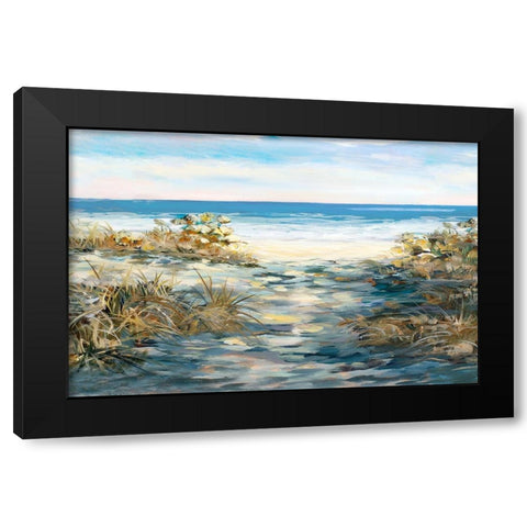 Coastal Path Black Modern Wood Framed Art Print by DeRice, Julie