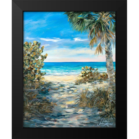 The Path To The Sea Black Modern Wood Framed Art Print by DeRice, Julie