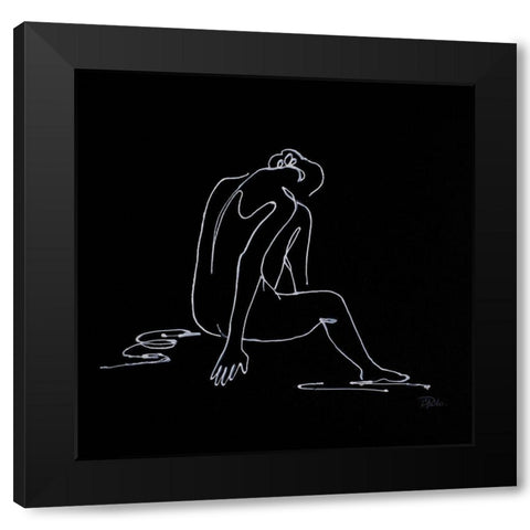 Spa Day Figurative I Black Modern Wood Framed Art Print with Double Matting by Pinto, Patricia