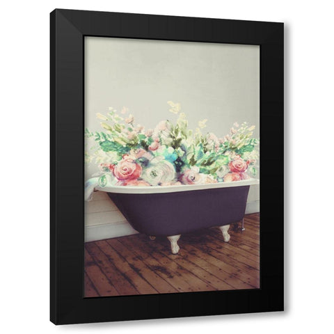 Flowering Tub Black Modern Wood Framed Art Print with Double Matting by Loreth, Lanie