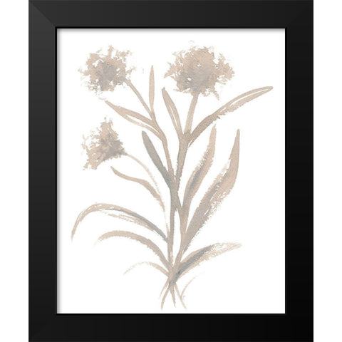 Beige Herb II Black Modern Wood Framed Art Print by Medley, Elizabeth