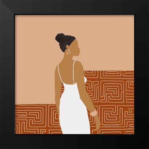 Urban Lady I Black Modern Wood Framed Art Print by Loreth, Lanie