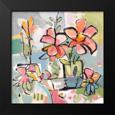 Picked From The Garden I Black Modern Wood Framed Art Print by Athas, Vas